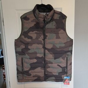Columbia Omni Heat Men's Puffer vest in a Camouflage